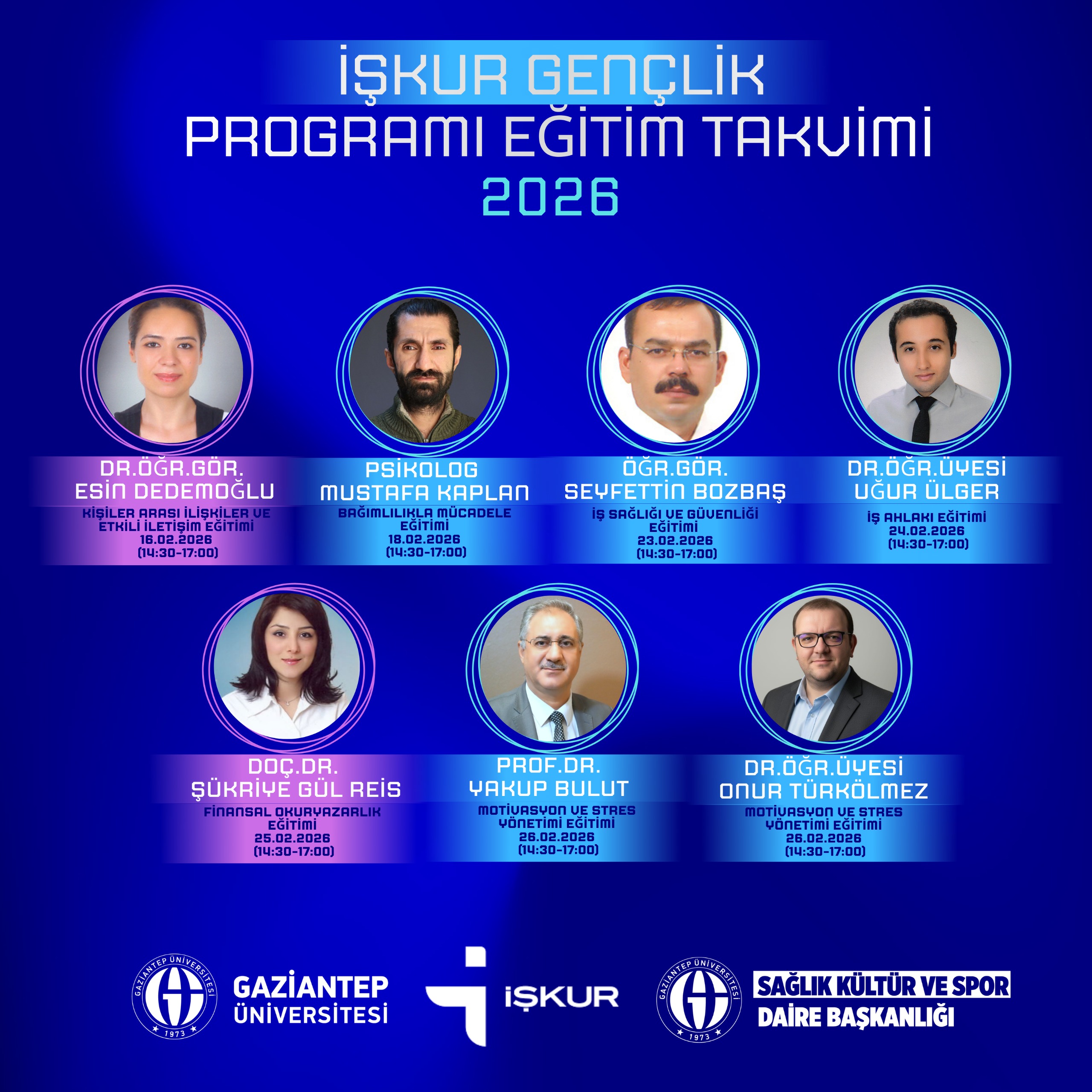 İŞKUR Gençlik Programı Eğitim Takvimi 2026