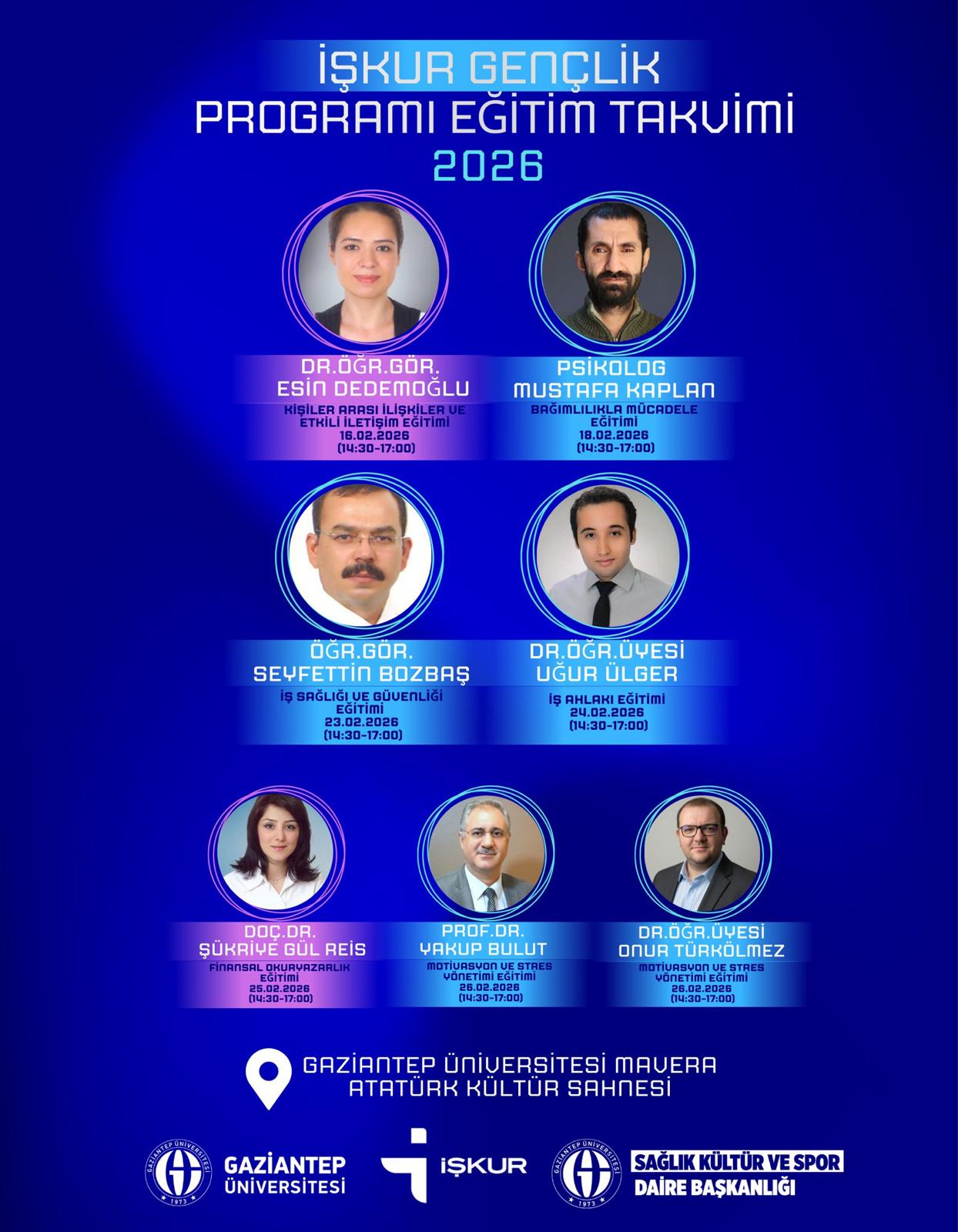 İŞKUR Gençlik Programı Eğitim Takvimi 2026