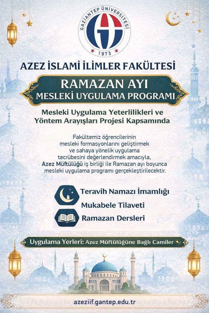 Ramazan Ayı Mesleki Uygulama Programı