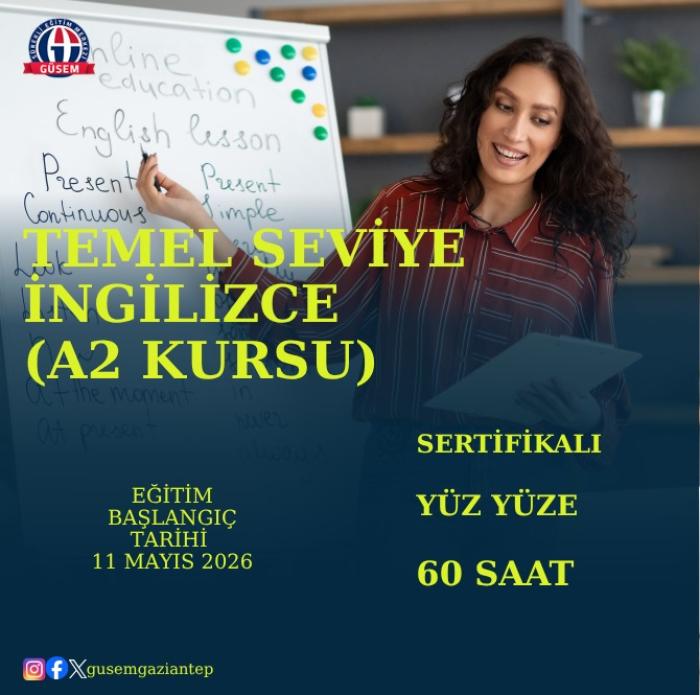 Genel İngilizce Kursu - A2 Seviye