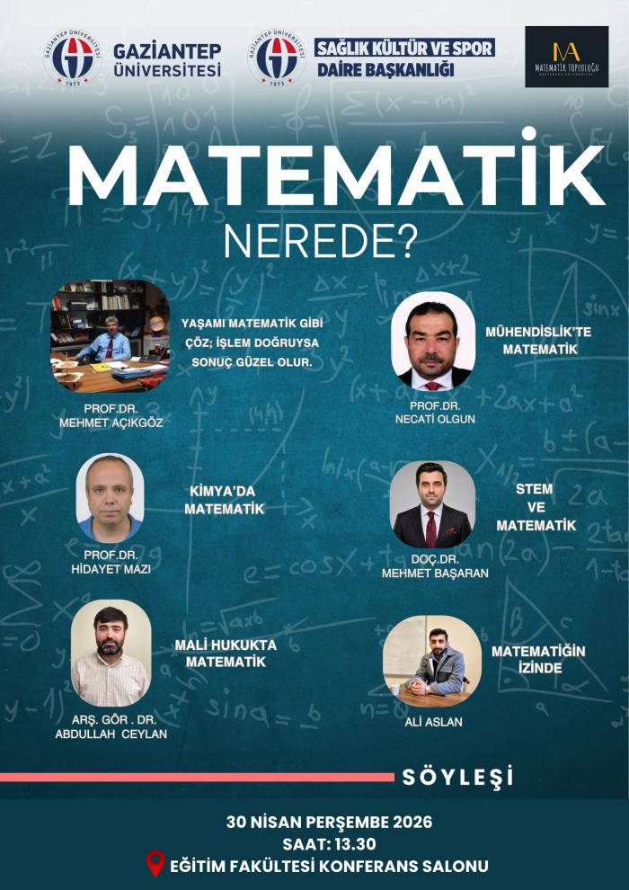 Matematik Nerede? Söyleşi