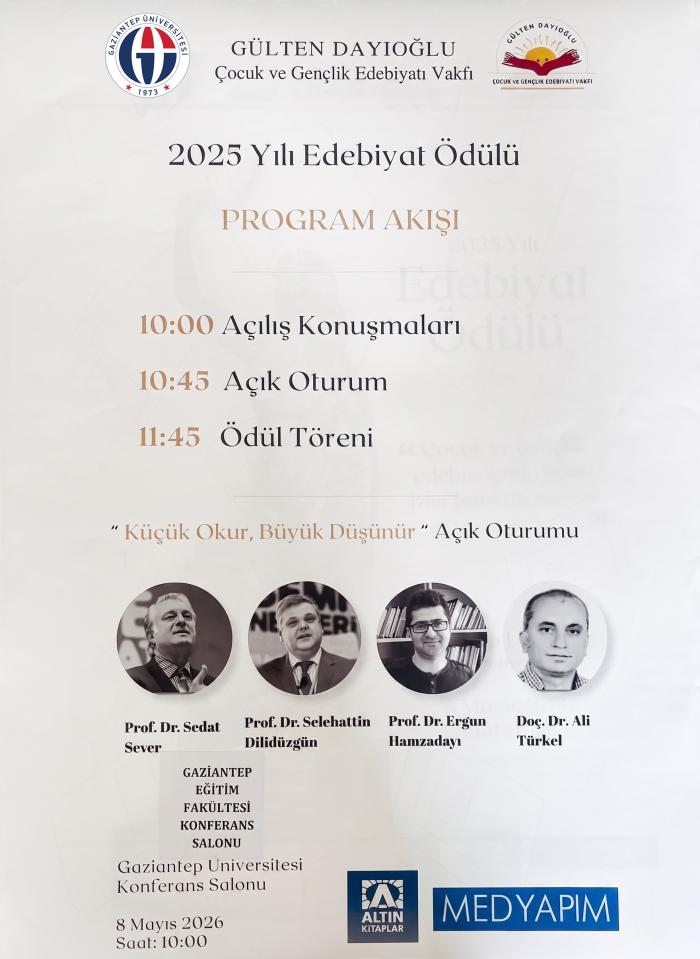 Gülten Dayıoğlu Çocuk ve Gençlik Edebiyatı Vakfı Ödül Töreni