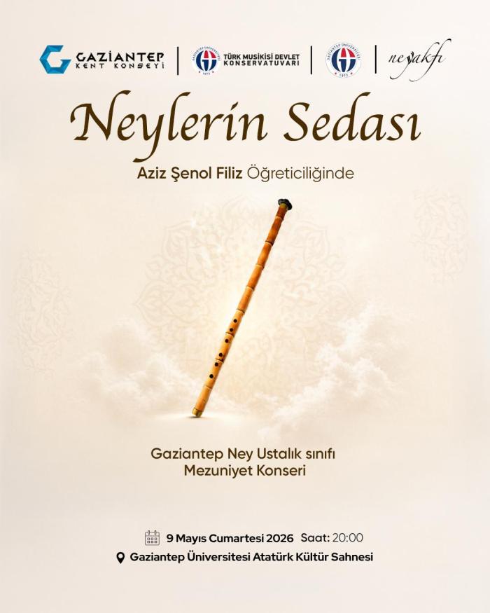 Gaziantep Ney Ustalık Sınıfı Mezuniyet Konseri