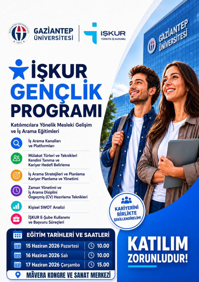 İŞKUR Gençlik Programı Katılımcılarına Yönelik Mesleki Gelişim ve İş Arama Eğitimleri