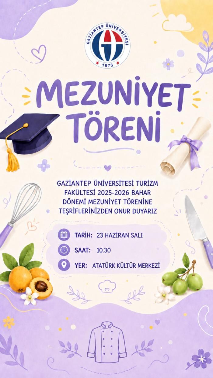 Turizm Fakültesi Mezuniyet Töreni