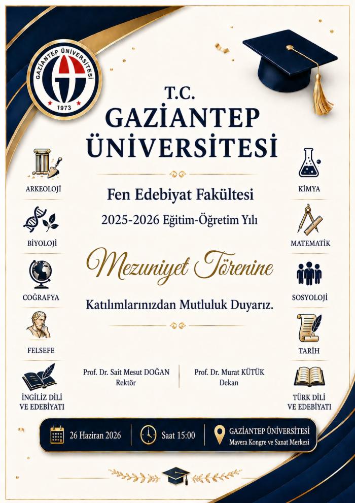 Fen Edebiyat Fakültesi Mezuniyet Töreni