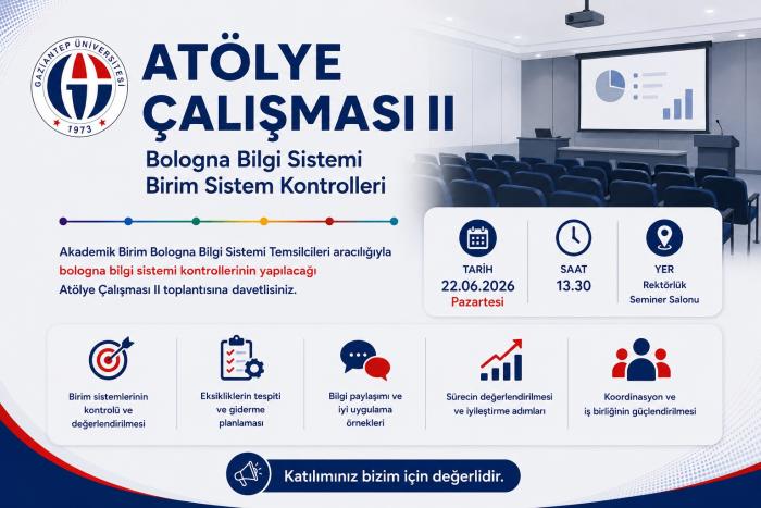 Bologna Bilgi Sistemi Atölye Çalışması II
