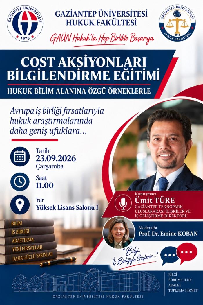 Cost Aksiyonları Bilgilendirme Eğitimi 