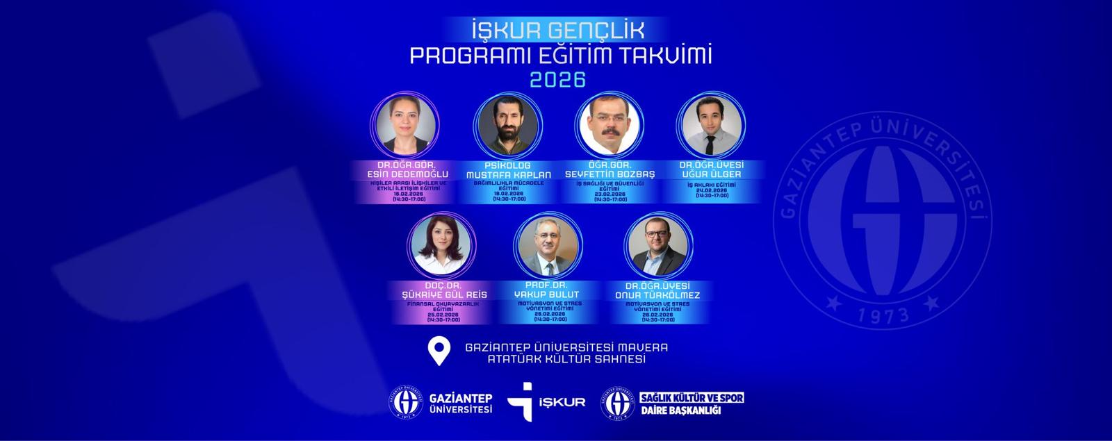 İŞKUR Gençlik Programı Eğitim Takvimi