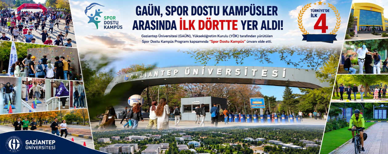 GAÜN, SPOR DOSTU KAMPÜSLER ARASINDA İLK DÖRTTE